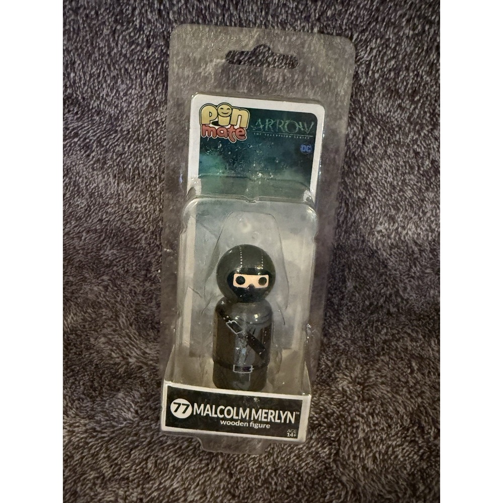 Pin Mates DC Comics Arrow MALCOLM MERLYN #77 2" Collectible Wooden Figure